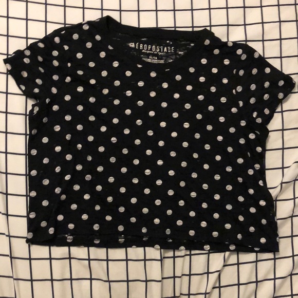 polka dot Aéropostale crop top, size extra large - Picture 1 of 2